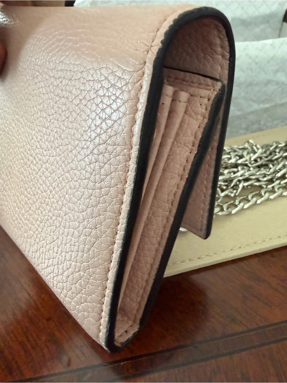 Gucci Animalier Continental Long Wallet Bee Blind For Love Pink - Picture 5 of 10